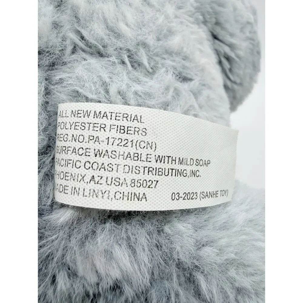 Petsmart 2023 Lucky the Gray Cat Squeaky Dog Toy Stuffed Animal Plush 12